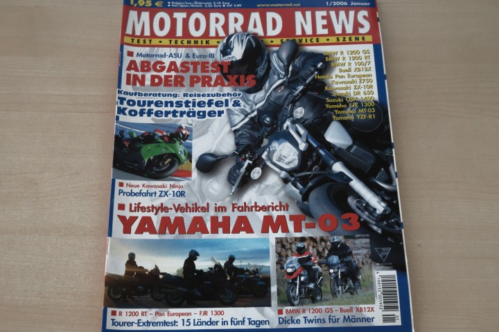 Deckblatt Motorrad News (01/2006)